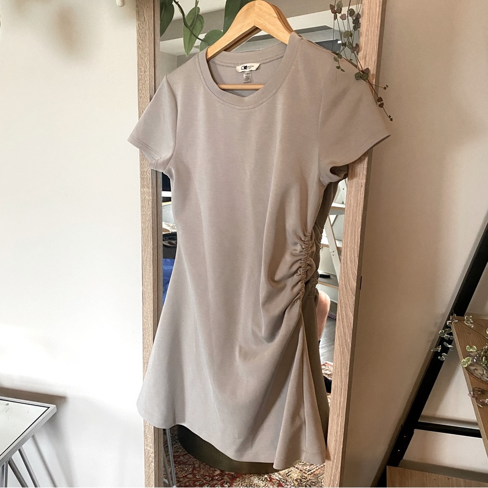 Cable & Gauge Sport ruched side t shirt dress